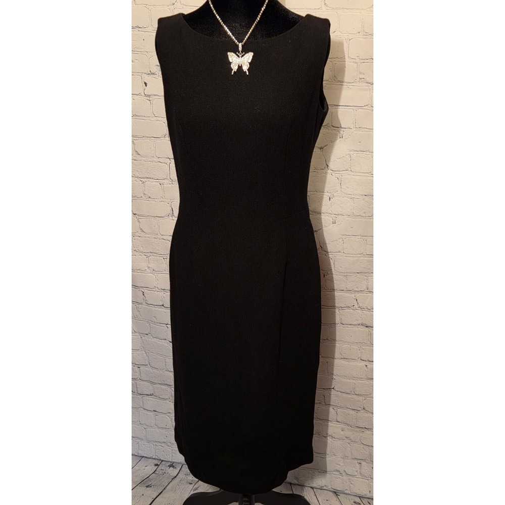Frascara Beker Fashions Toronto Vintage 100% Wool, Lined Sz 8 Little Black Dress